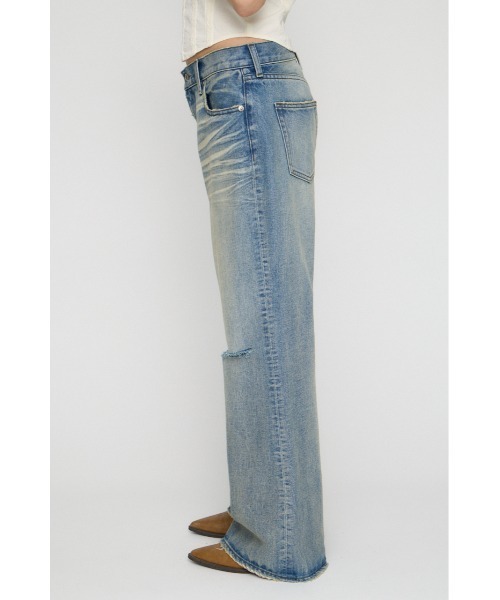 LAGUA GEM（ラグアジェム）の「LOOSEY FLARE VINTAGE デニム（デニムパンツ・レディース・ブルー/ライトブルー・22inch/23inch/24inch/25inch/26inch）」の17枚目の写真