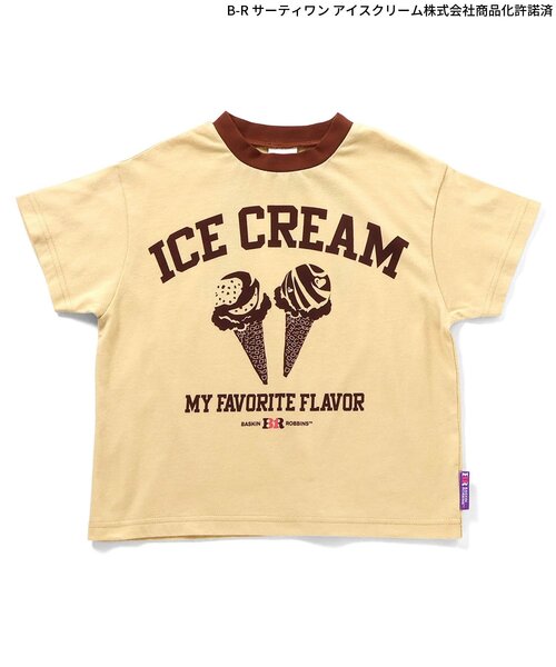 BREEZE(ブリーズ)の「【リンク】サーティワン グラフィックアートTシャツ(キッズサイズ)(Tシャツ/カットソー・キッズ・チャコール/ベージュ/ピンク/ミント/オフホワイト・80/90/120/130/140/100/110)」の6枚目の写真