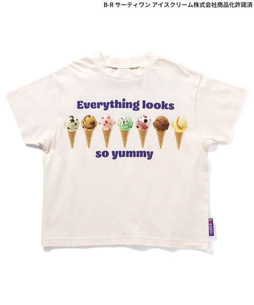 BREEZE(ブリーズ)の「【リンク】サーティワン グラフィックアートTシャツ(キッズサイズ)(Tシャツ/カットソー・キッズ・チャコール/ベージュ/ピンク/ミント/オフホワイト・80/90/120/130/140/100/110)」の21枚目の写真
