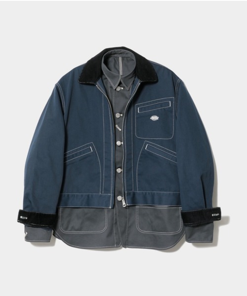 beautiful people(ビューティフルピープル)の「Dickies(R) work jacket(カバーオール・レディース・ネイビー・40)」の1枚目の写真