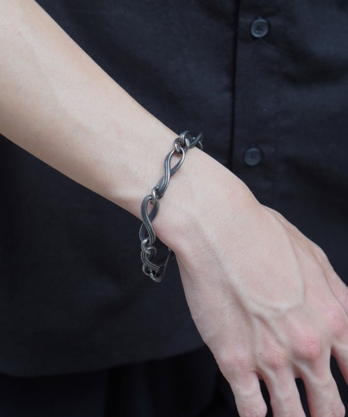Chikashitsu +】wave chain bracelet / 【チカシツプラス】ウェーブ