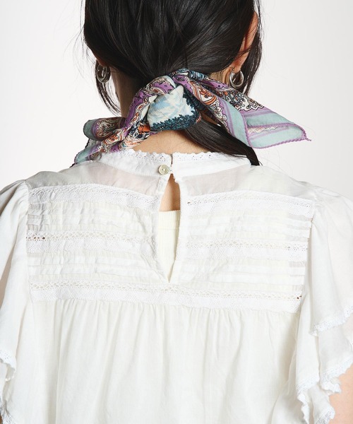 ROSE BUD(ローズバッド)の「SLEEVE FRILL BLOUSE(シャツ/ブラウス・レディース・ホワイト/ブラック/ライトピンク・ONE SIZE)」の17枚目の写真