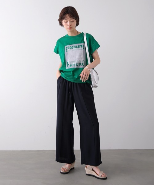 Bou Jeloud(ブージュルード)の「リラックスセミワイドパンツ(その他パンツ・レディース・テラコッタ/ベージュ/ブラック・FREE)」の12枚目の写真