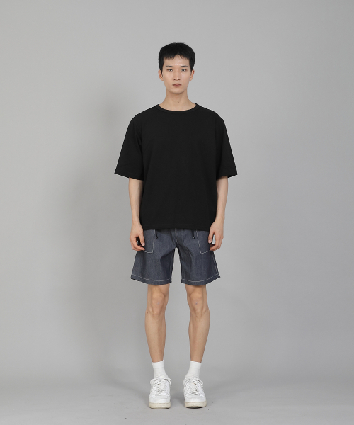 SAINTCREW(セントクルー)の「無地Rネック5部半袖TシャツRHR-896ブラック(Tシャツ/カットソー・メンズ・その他・MEDIUM/LARGE/XX-LARGE/XXXX-LARGE/XXX-LARGE/X-LARGE)」の11枚目の写真