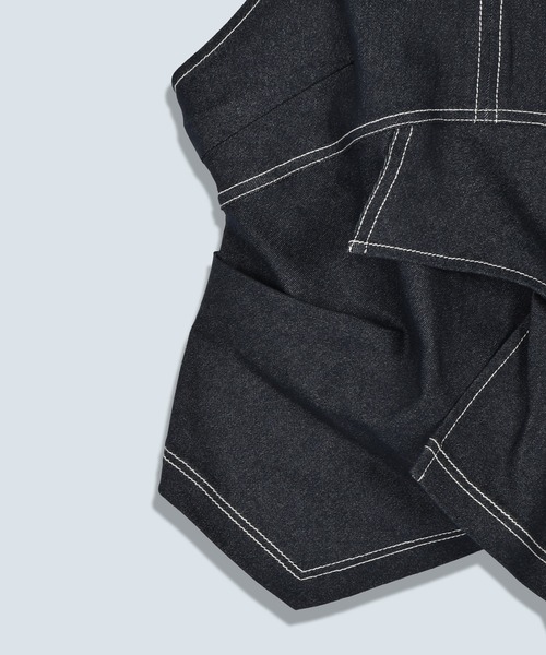 OMMO(オーエムエムオー)の「ASYMME FOLD DESIGN BUSTIER(キャミソール・レディース・ネイビー/オフホワイト・36/38)」の21枚目の写真