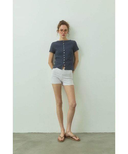 ALEXIA STAM(アリシアスタン)の「Jersey Shorts /ジャージ素材ホットパンツ(その他パンツ・レディース・ホワイト/ブラック/グレー・S/M/L)」の14枚目の写真