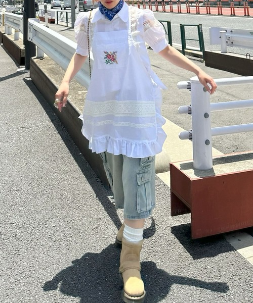 Alley Tokyo(アリートーキョー)の「パワショルペプラムレースブラウス(シャツ/ブラウス・レディース・オフホワイト・FREE)」の15枚目の写真