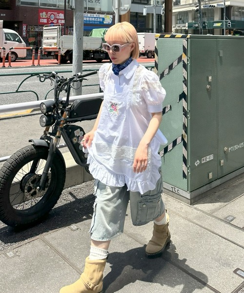 Alley Tokyo(アリートーキョー)の「パワショルペプラムレースブラウス(シャツ/ブラウス・レディース・オフホワイト・FREE)」の11枚目の写真
