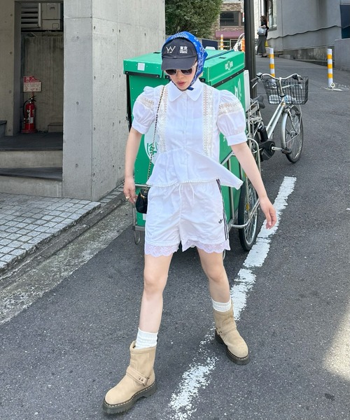 Alley Tokyo(アリートーキョー)の「パワショルペプラムレースブラウス(シャツ/ブラウス・レディース・オフホワイト・FREE)」の17枚目の写真