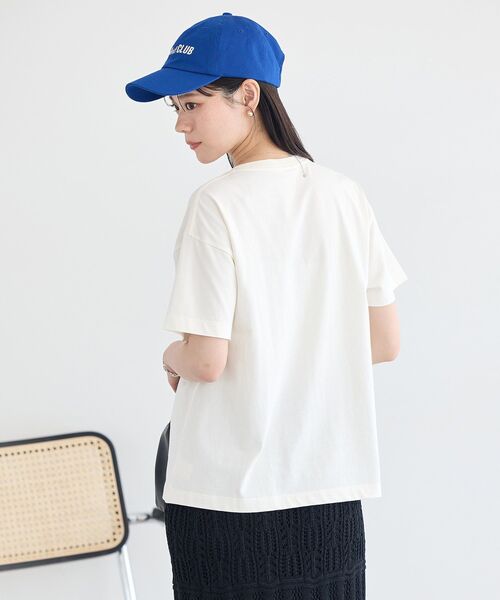 earth music&ecology（アースミュージックアンドエコロジー）の「シャーリングロゴTシャツ（Tシャツ/カットソー・レディース・オフホワイト/ブラウン/チャコールグレー・FREE）」の12枚目の写真