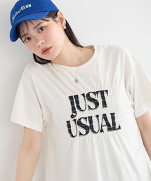 シャーリングロゴTシャツ