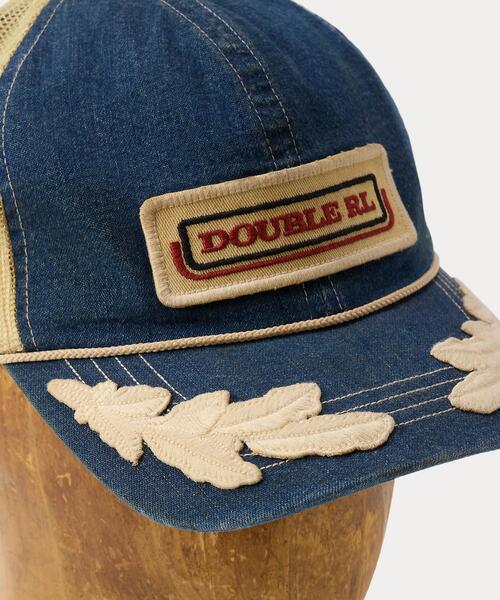 RRL（ダブル アール エル）の「ロゴパッチ デニム トラッカー キャップ（キャップ・メンズ・ブルー・ONE）」の4枚目の写真