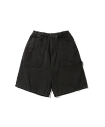 Washed Work Sweat Shorts - Washed Black