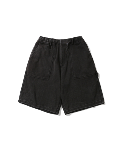 ANGLAN(アングラン)の「Washed Work Sweat Shorts - Washed Black(その他パンツ・メンズ・その他・1/2)」の1枚目の写真
