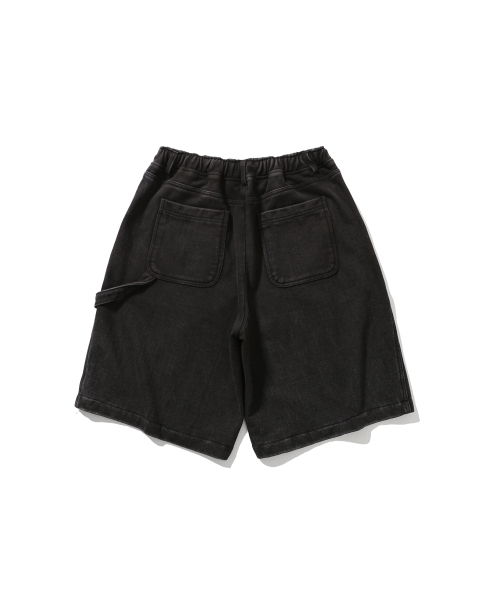 ANGLAN(アングラン)の「Washed Work Sweat Shorts - Washed Black(その他パンツ・メンズ・その他・1/2)」の2枚目の写真