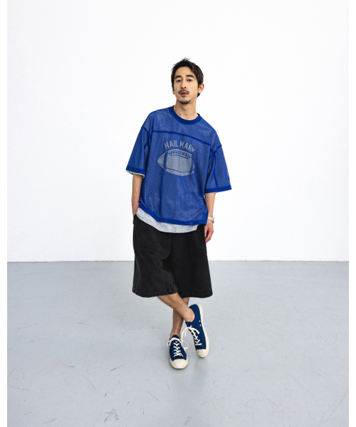 ANGLAN(アングラン)の「Washed Work Sweat Shorts - Washed Black(その他パンツ・メンズ・その他・1/2)」の4枚目の写真