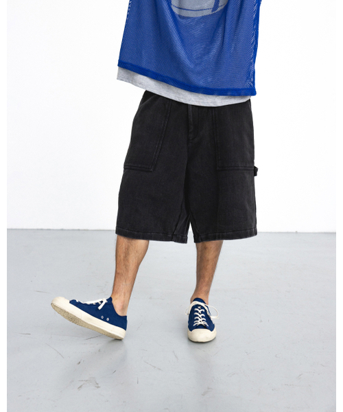ANGLAN(アングラン)の「Washed Work Sweat Shorts - Washed Black(その他パンツ・メンズ・その他・1/2)」の6枚目の写真