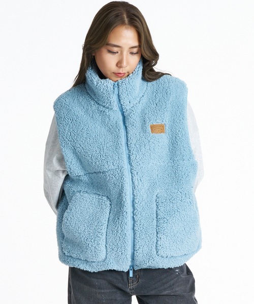 ROXY(ロキシー)の「ROXY/ロキシー ボアベスト RJK264039(ベスト・レディース・キナリ/チャコールグレー/ライム/ライトブルー・M)」の4枚目の写真
