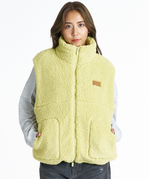 ROXY(ロキシー)の「ROXY/ロキシー ボアベスト RJK264039(ベスト・レディース・キナリ/チャコールグレー/ライム/ライトブルー・M)」の7枚目の写真