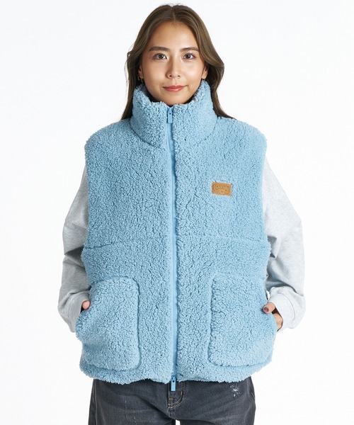 ROXY(ロキシー)の「ROXY/ロキシー ボアベスト RJK264039(ベスト・レディース・キナリ/チャコールグレー/ライム/ライトブルー・M)」の9枚目の写真