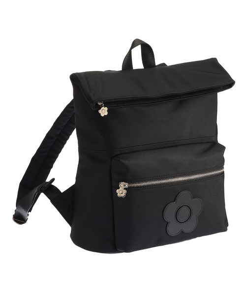 MARY QUANT(マリークワント)の「デイジーパッチツイル リュック(バックパック/リュック・レディース・ベージュ/ブラック・FREE)」の5枚目の写真