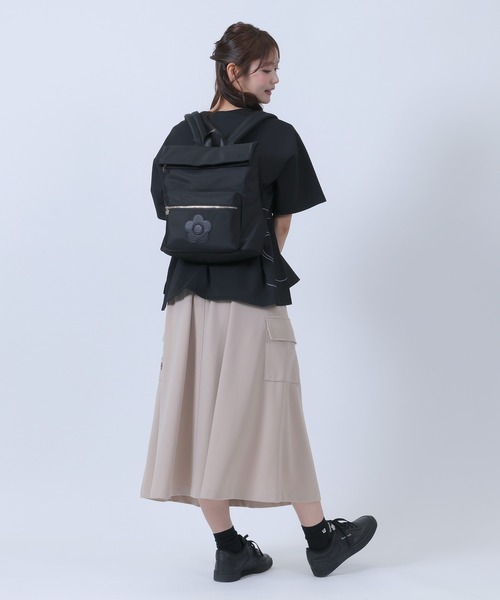 MARY QUANT(マリークワント)の「デイジーパッチツイル リュック(バックパック/リュック・レディース・ベージュ/ブラック・FREE)」の10枚目の写真