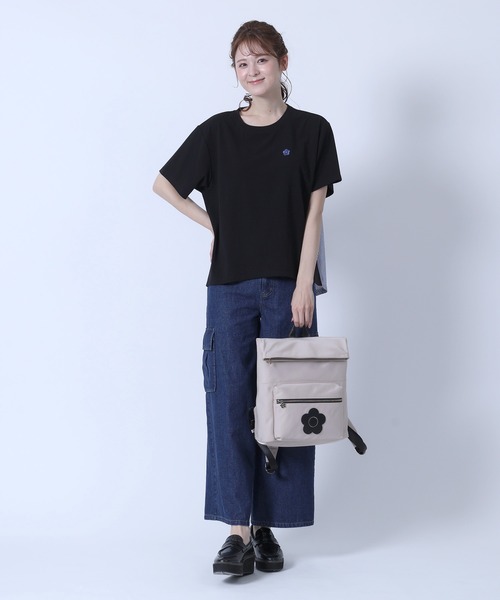 MARY QUANT(マリークワント)の「デイジーパッチツイル リュック(バックパック/リュック・レディース・ベージュ/ブラック・FREE)」の20枚目の写真