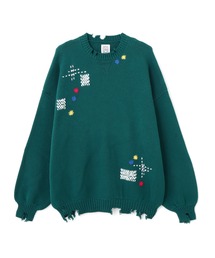 BEAVER | B omnivore/ビーオムニボー　HAND STITCH CREWNECK KNIT ハンドステッチクルーネックニット(ニット/セーター)