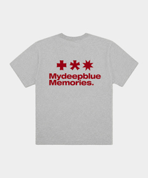 Mm Symbol Logo T-Shirts (GREY / BURGUNDY)