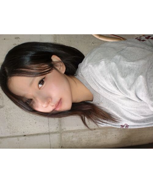 mydeepbluememories(マイディープブルーメモリーズ)の「Mm Symbol Logo T-Shirts (GREY / BURGUNDY)(Tシャツ/カットソー・レディース・ミックスグレー・SMALL/MEDIUM/LARGE)」の2枚目の写真
