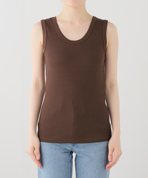 IENA | 《追加2/UVカット》テレコストレッチフレンチノースリーブ(Tシャツ/カットソー)