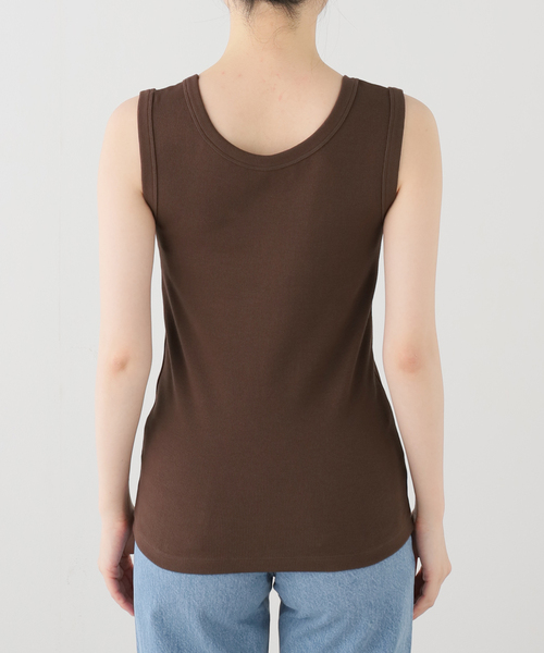 IENA(イエナ)の「《追加2/UVカット》テレコストレッチフレンチノースリーブ(Tシャツ/カットソー・レディース・ベージュ/ブラウン/レッド・FREE)」の19枚目の写真