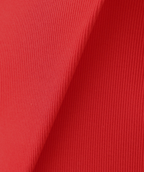 IENA(イエナ)の「《追加2/UVカット》テレコストレッチフレンチノースリーブ(Tシャツ/カットソー・レディース・ベージュ/ブラウン/レッド・FREE)」の5枚目の写真