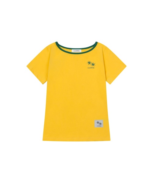 COIRIS（コイリス）の「[ワンショルダー] ローラスモールロゴワンショルダー半袖Tシャツ (13カラー)（Tシャツ/カットソー・レディース・ブルー/グリーン/バーガンディー/ホワイト/イエロー/グレー系/ブラック系/ブルー系/ブラウン/レッド/ブラック/カーキ/スカイブルー・FREE）」の11枚目の写真