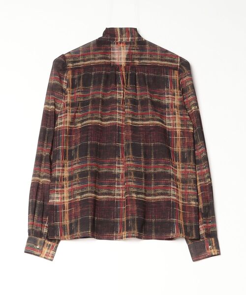 DOUBLE STANDARD CLOTHING（ダブルスタンダードクロージング）の「シフォンチェックボウタイブラウス（シャツ/ブラウス・レディース・マルチ・36/38）」の13枚目の写真