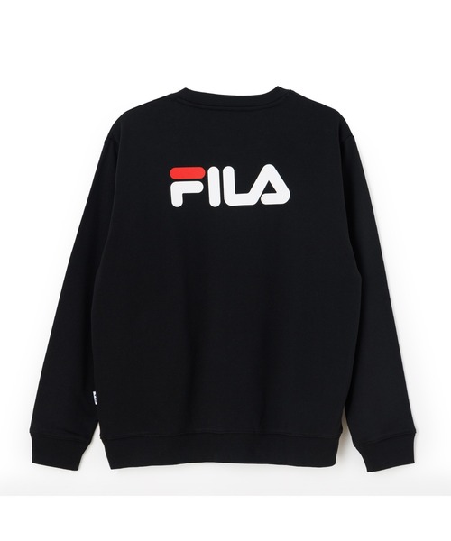 FILA（フィラ）の「LINEAR LOGO SWEAT SHIRT / リニアロゴ　グラフィックスウェットシャツ（スウェット・メンズ・グレー/ネイビー/ブラック・XL/L/M）」の4枚目の写真