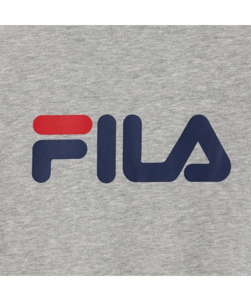 FILA（フィラ）の「LINEAR LOGO SWEAT SHIRT / リニアロゴ　グラフィックスウェットシャツ（スウェット・メンズ・グレー/ネイビー/ブラック・XL/L/M）」の9枚目の写真