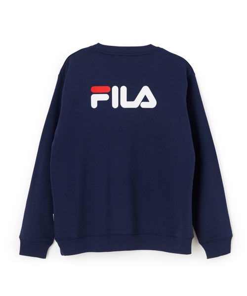 FILA（フィラ）の「LINEAR LOGO SWEAT SHIRT / リニアロゴ　グラフィックスウェットシャツ（スウェット・メンズ・グレー/ネイビー/ブラック・XL/L/M）」の10枚目の写真