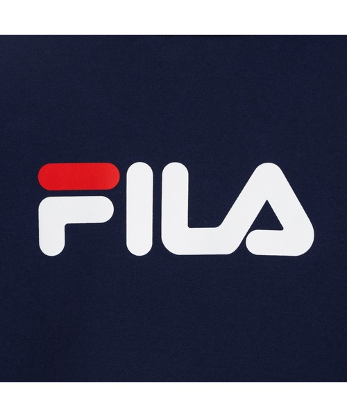 FILA（フィラ）の「LINEAR LOGO SWEAT SHIRT / リニアロゴ　グラフィックスウェットシャツ（スウェット・メンズ・グレー/ネイビー/ブラック・XL/L/M）」の12枚目の写真