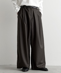 ワンタックバギーストレートシルエットスラックス
