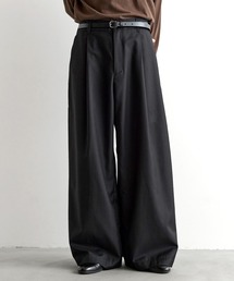 CLEL】Wool Blend Herringbone Tweed 3D Pants / ウールブレンド