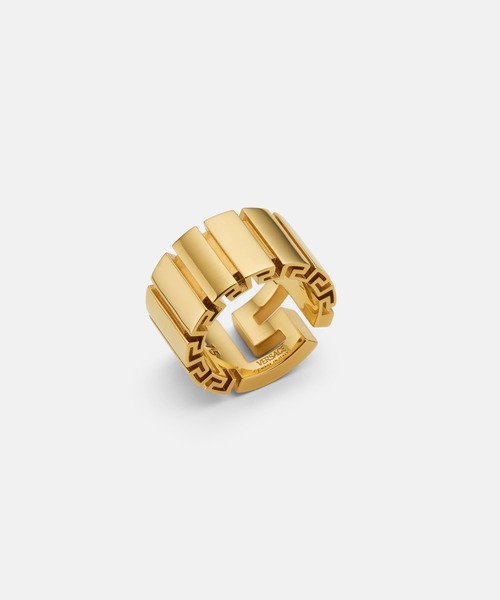 VERSACE（ヴェルサーチ）の「クリスタル メドゥーサ グレカ リング