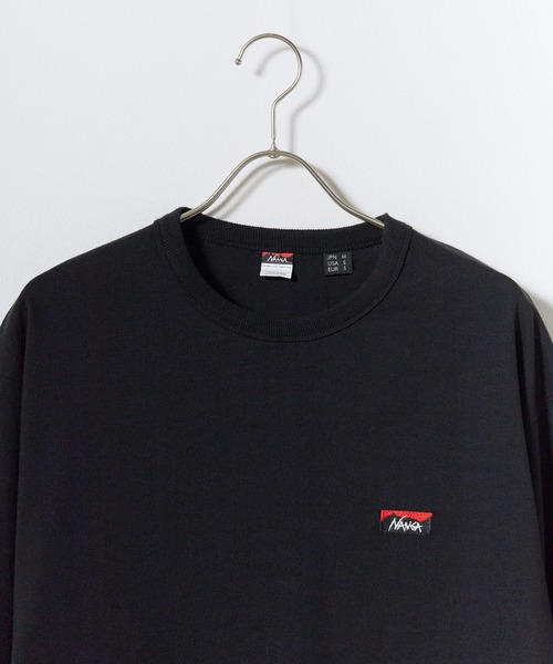 NANGA(ナンガ)の「NANGA/ナンガ ECO HYBRID BOX LOGO EMBROIDERY L/S TEE エコハイブリッドボックスロゴエンブロイダリー長袖Tシャツ ロンT 胸ロゴ刺繍 袖リブ 裾スリット シンプル ワンポイント メンズ レディース 2026年 秋 秋服 冬 冬服(Tシャツ/カットソー・メンズ・ホワイト/ブラック/ライトグレー/ブラウン・S/M/L/XL)」の9枚目の写真
