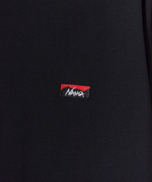NANGA(ナンガ)の「NANGA/ナンガ ECO HYBRID BOX LOGO EMBROIDERY L/S TEE エコハイブリッドボックスロゴエンブロイダリー長袖Tシャツ ロンT 胸ロゴ刺繍 袖リブ 裾スリット シンプル ワンポイント メンズ レディース 2026年 秋 秋服 冬 冬服(Tシャツ/カットソー・メンズ・ホワイト/ブラック/ライトグレー/ブラウン・S/M/L/XL)」の5枚目の写真