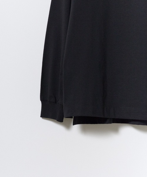 NANGA(ナンガ)の「NANGA/ナンガ ECO HYBRID BOX LOGO EMBROIDERY L/S TEE エコハイブリッドボックスロゴエンブロイダリー長袖Tシャツ ロンT 胸ロゴ刺繍 袖リブ 裾スリット シンプル ワンポイント メンズ レディース 2026年 秋 秋服 冬 冬服(Tシャツ/カットソー・メンズ・ホワイト/ブラック/ライトグレー/ブラウン・S/M/L/XL)」の6枚目の写真