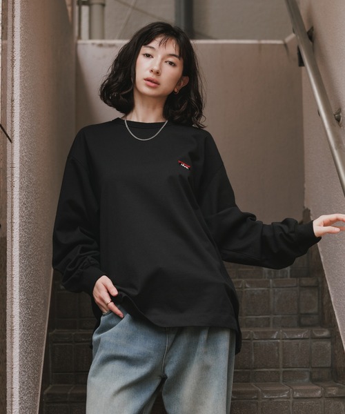 NANGA(ナンガ)の「NANGA/ナンガ ECO HYBRID BOX LOGO EMBROIDERY L/S TEE エコハイブリッドボックスロゴエンブロイダリー長袖Tシャツ ロンT 胸ロゴ刺繍 袖リブ 裾スリット シンプル ワンポイント メンズ レディース 2026年 秋 秋服 冬 冬服(Tシャツ/カットソー・メンズ・ホワイト/ブラック/ライトグレー/ブラウン・S/M/L/XL)」の15枚目の写真