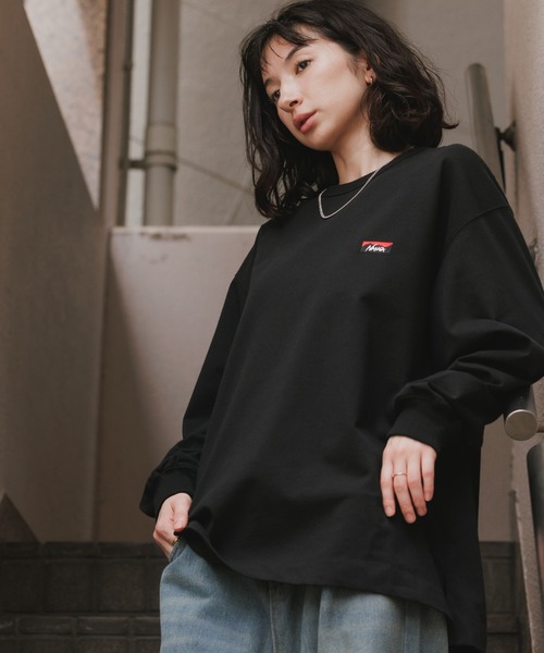 NANGA(ナンガ)の「NANGA/ナンガ ECO HYBRID BOX LOGO EMBROIDERY L/S TEE エコハイブリッドボックスロゴエンブロイダリー長袖Tシャツ ロンT 胸ロゴ刺繍 袖リブ 裾スリット シンプル ワンポイント メンズ レディース 2026年 秋 秋服 冬 冬服(Tシャツ/カットソー・メンズ・ホワイト/ブラック/ライトグレー/ブラウン・S/M/L/XL)」の16枚目の写真