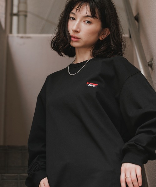 NANGA(ナンガ)の「NANGA/ナンガ ECO HYBRID BOX LOGO EMBROIDERY L/S TEE エコハイブリッドボックスロゴエンブロイダリー長袖Tシャツ ロンT 胸ロゴ刺繍 袖リブ 裾スリット シンプル ワンポイント メンズ レディース 2026年 秋 秋服 冬 冬服(Tシャツ/カットソー・メンズ・ホワイト/ブラック/ライトグレー/ブラウン・S/M/L/XL)」の17枚目の写真