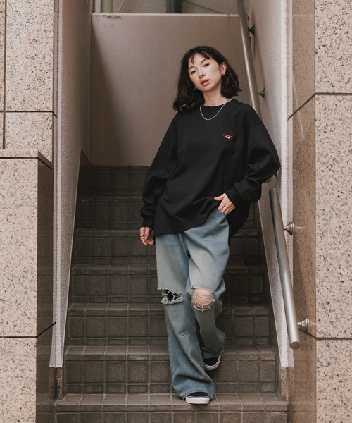 NANGA(ナンガ)の「NANGA/ナンガ ECO HYBRID BOX LOGO EMBROIDERY L/S TEE エコハイブリッドボックスロゴエンブロイダリー長袖Tシャツ ロンT 胸ロゴ刺繍 袖リブ 裾スリット シンプル ワンポイント メンズ レディース 2026年 秋 秋服 冬 冬服(Tシャツ/カットソー・メンズ・ホワイト/ブラック/ライトグレー/ブラウン・S/M/L/XL)」の19枚目の写真
