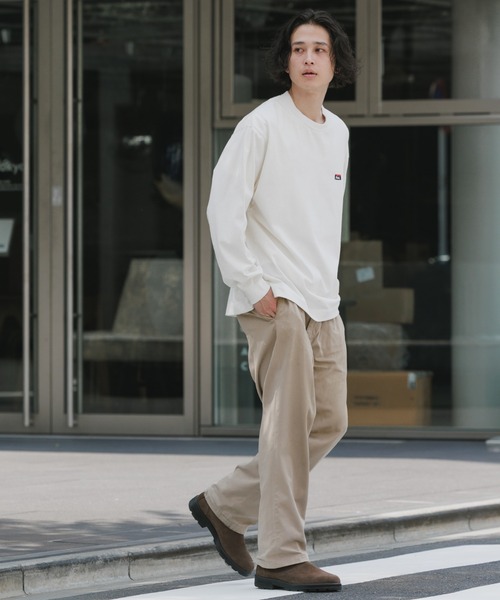 NANGA(ナンガ)の「NANGA/ナンガ ECO HYBRID BOX LOGO EMBROIDERY L/S TEE エコハイブリッドボックスロゴエンブロイダリー長袖Tシャツ ロンT 胸ロゴ刺繍 袖リブ 裾スリット シンプル ワンポイント メンズ レディース 2026年 秋 秋服 冬 冬服(Tシャツ/カットソー・メンズ・ホワイト/ブラック/ライトグレー/ブラウン・S/M/L/XL)」の10枚目の写真